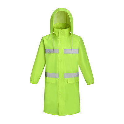 TPUの反射男女兼用のためのオックスフォードの布の物質的なハイキングをレイン コート