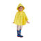 OEMポリエステル レインコート、明確な子供の黄色いレインコート500*800mm