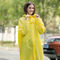 再使用可能な方法エヴァの透明な注文のプラスチック レイン コートの防水黄色いレインコート