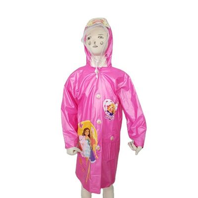 0.18mmの子供長い雨ジャケット、再使用可能な男の子の軽量の防水コート