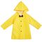 利用できるフード通気性のOEMが付いている黄色いPUの防水子供のレインコート