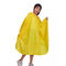 注文の印刷物反射雨ポンチョの黄色い防水大人のレインコート
